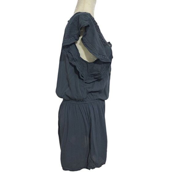 American Eagle Outfitters Women Rusty Teal Boho Romper Pockets Travel Vacation M - Picture 5 of 8